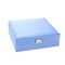 Two Layers Lint Wooden Jewelry Box Organizer Display Storage Case With Lock